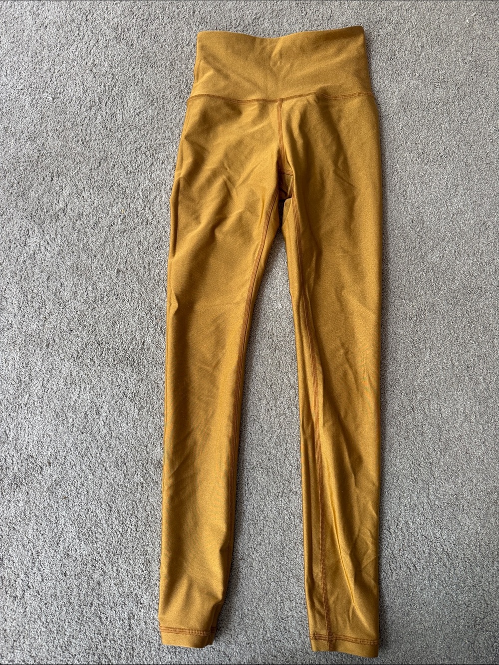 Athleta Shimmery Gold Yellow XXS Performance Legging Fabric